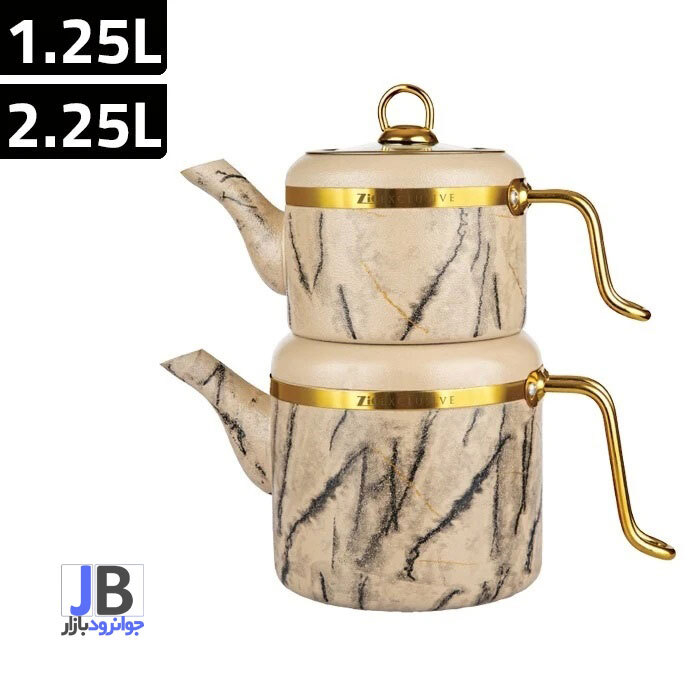 کتری و قوری با جنس گرانیتی برند زیو مدل Zio ZTS-8014