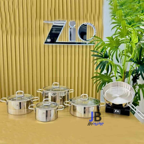  سرویس قابلمه 9 پارچه درب استیل زیو مدل Zio 1395-Z  