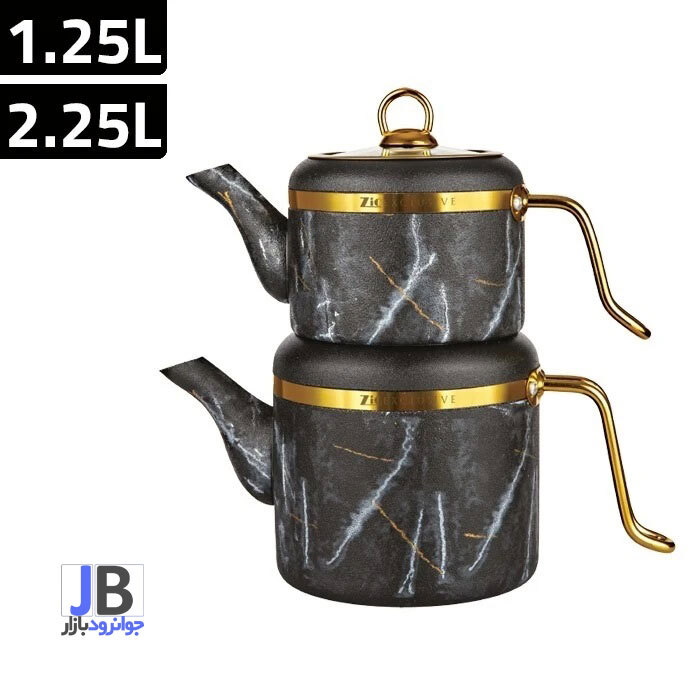 کتری و قوری با جنس گرانیتی برند زیو مدل Zio ZTS-8014