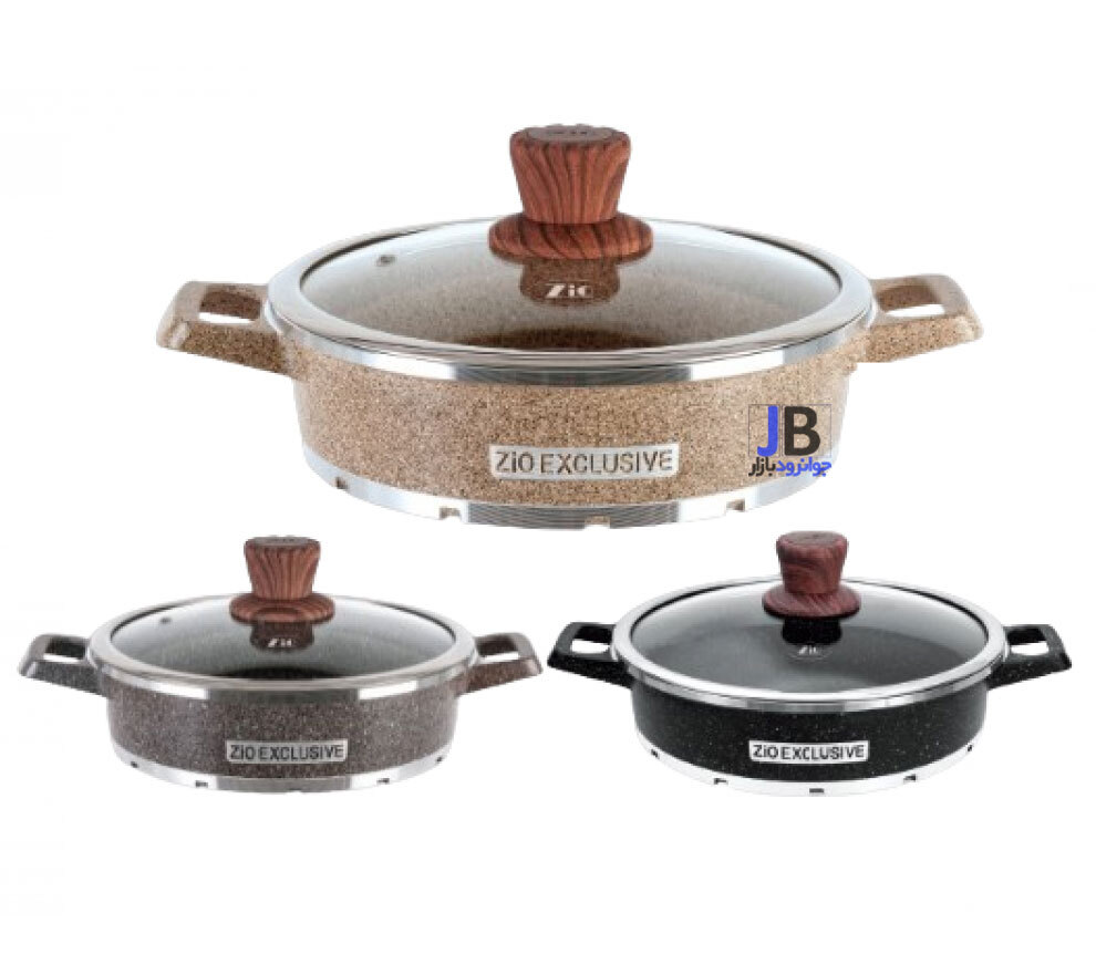 سرویس قابلمه 6  پارچه زیو سری نوا مدل Zio ZLC-8412\T26