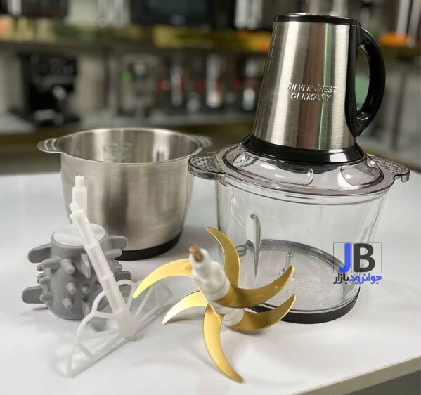  خردکن سیلور کرست 3000 وات 6 تیغ طلایی با پوست کن 3.8 لیتر مدل Silver Crest sl-2024 