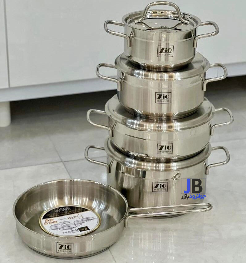  سرویس قابلمه استیل 9 پارچه برند زیو مدل Zio ZCS-1360 