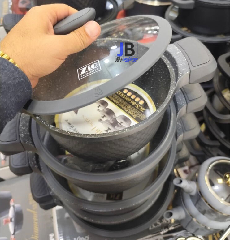   سرویس قابلمه 10 پارچه زیو سری ارکیده مدل Zio ZCS-8640-5S32 