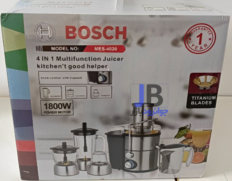 آبمیوه گیری 4 کاره توان 1800 وات برند بوش مدل Bosch 