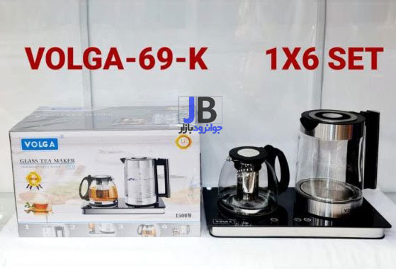 چایی ساز برقی کنارهمی 1500 واتی برند ولگا مدل Volga K-69