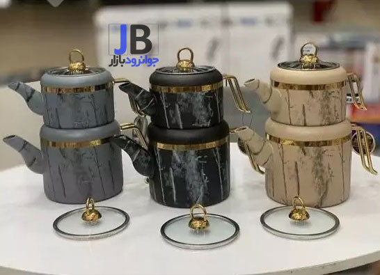 کتری و قوری با جنس گرانیتی برند زیو مدل Zio ZTS-8014