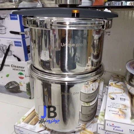 زودپز روگازی یونیک پرو دوقلو 6+8 لیتر مدل Unique Pro 43005