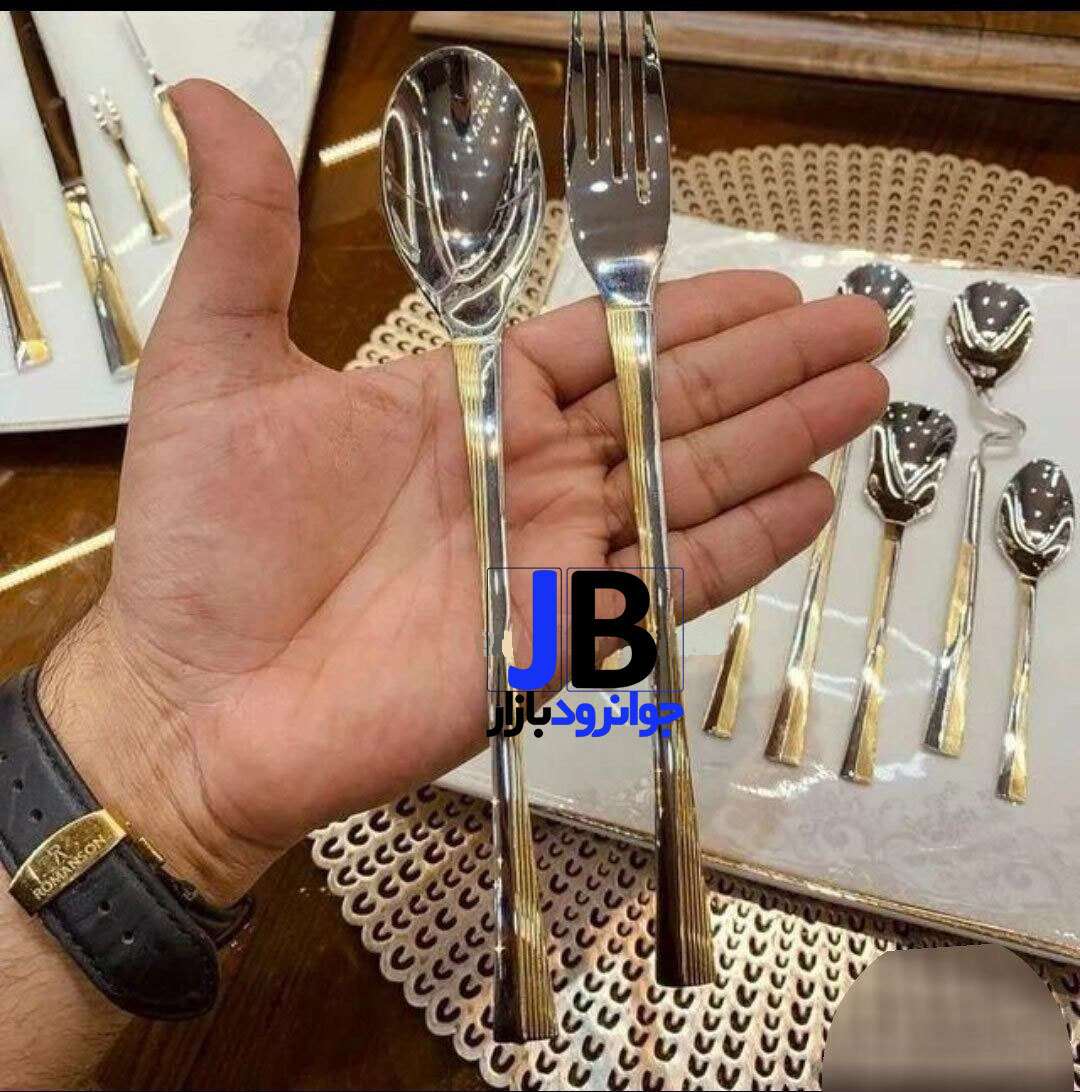  سرویس 24 نفر 120 پارچه قاشق و چنگال یونیک مدل آجری Unique 