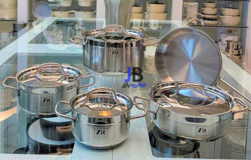  سرویس قابلمه استیل 9 پارچه برند زیو مدل Zio ZCS-1360 