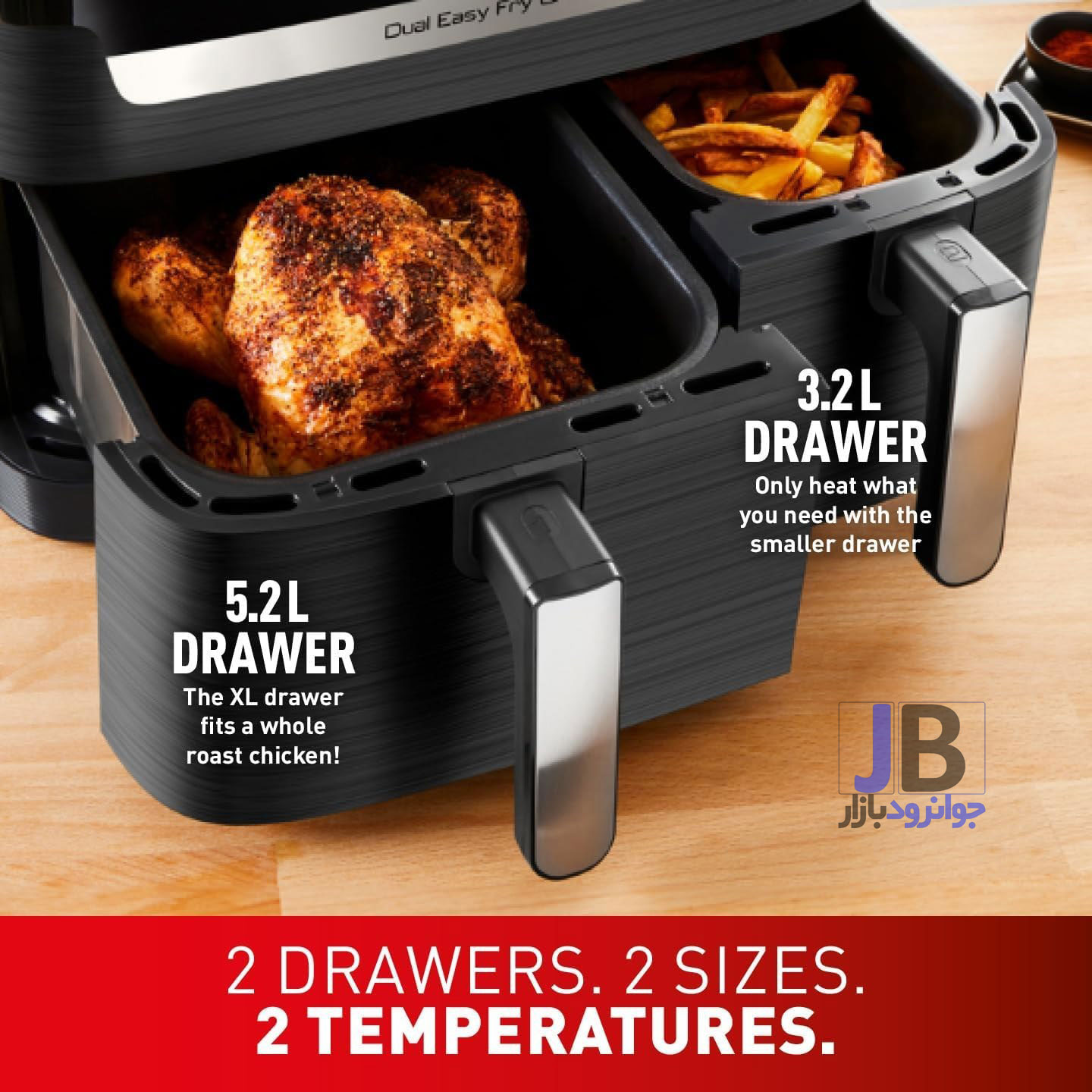  سرخ کن رژیمی 8.3 لیتر 2700 وات تفال مدل Tefal EY 9018
