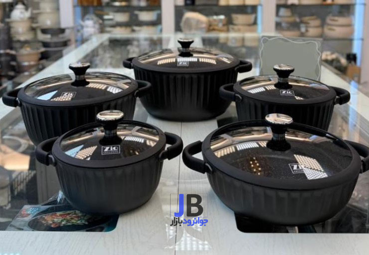 سرویس قابلمه 10 پارچه زیو سری تاج مدل Zio ZCS-8700