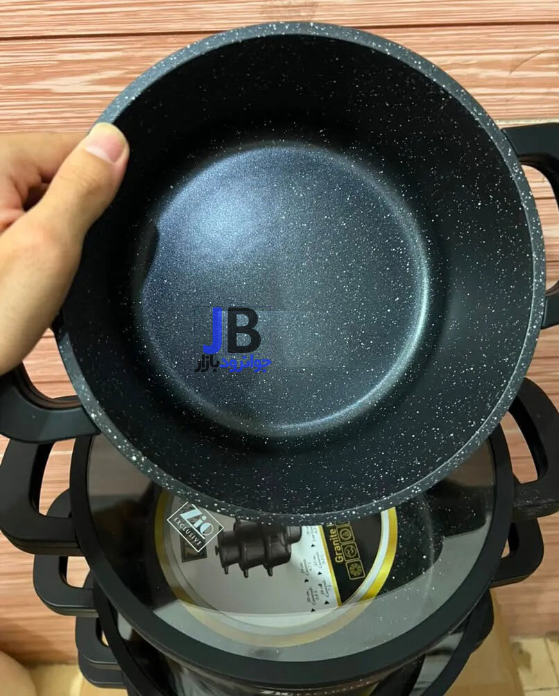  سرویس قابلمه 10 پارچه گرانیتی زیو طرح ولکانو مدل Zio ZCS_8740\5S32 
