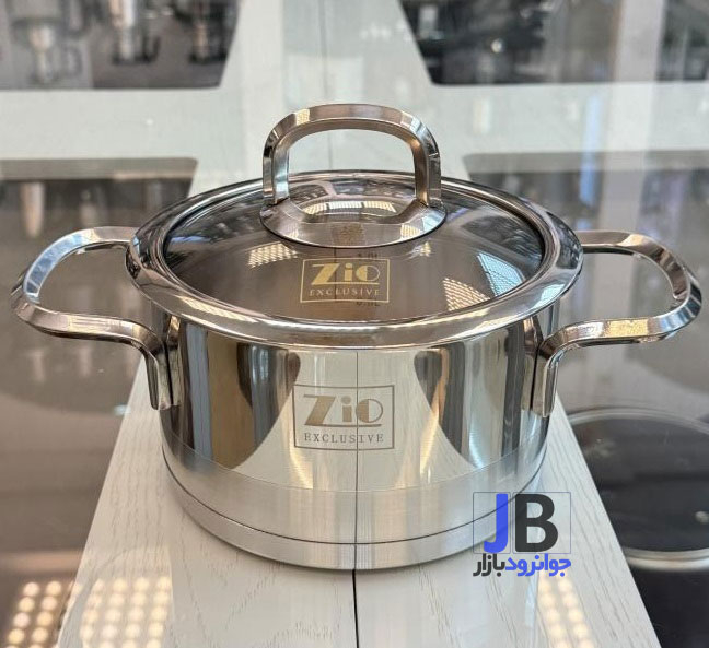 سرویس قابلمه استیل 10 پارچه برند زیو مدل Zio ZCS-1320